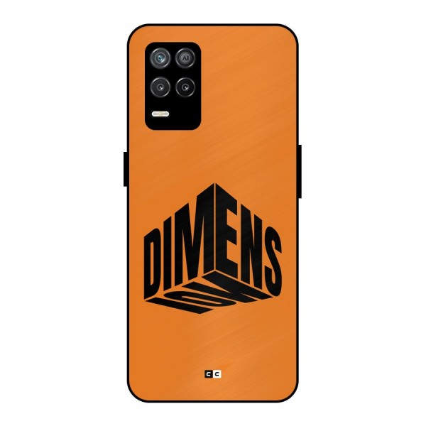 Dimension Typography Metal Back Case for Realme 8 5G