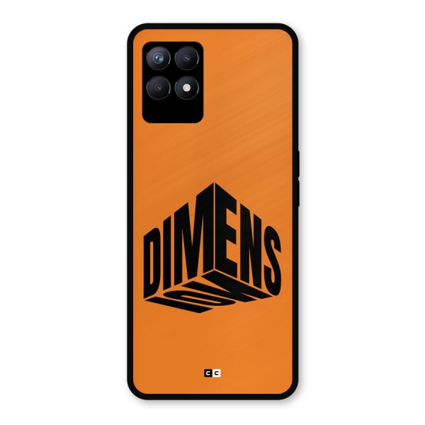Dimension Typography Metal Back Case for Realme Narzo 50