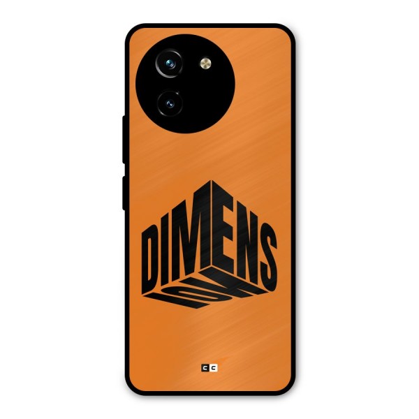 Dimension Typography Metal Back Case for Vivo T3x