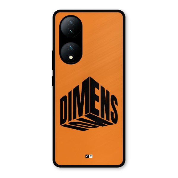 Dimension Typography Metal Back Case for Vivo Y100