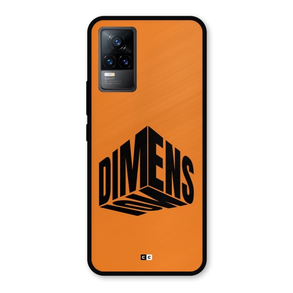 Dimension Typography Metal Back Case for Vivo Y73