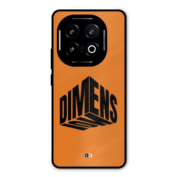 Dimension Typography Metal Back Case for iQOO 13