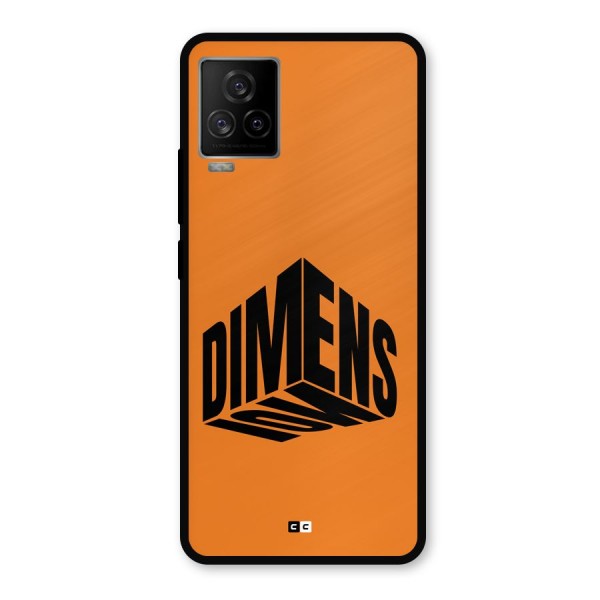 Dimension Typography Metal Back Case for iQOO 7 Legend 5G