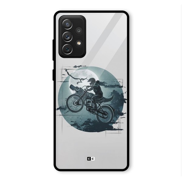 Dino Rider Glass Back Case for Galaxy A72