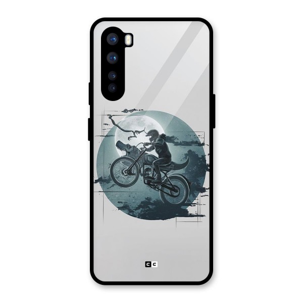Dino Rider Glass Back Case for OnePlus Nord