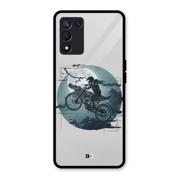 Dino Rider Glass Back Case for Realme 9 5G Speed