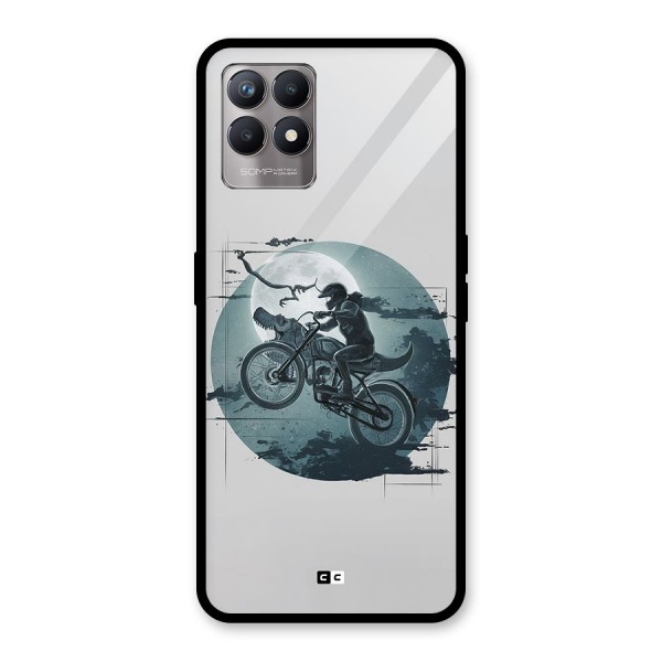 Dino Rider Glass Back Case for Realme Narzo 50