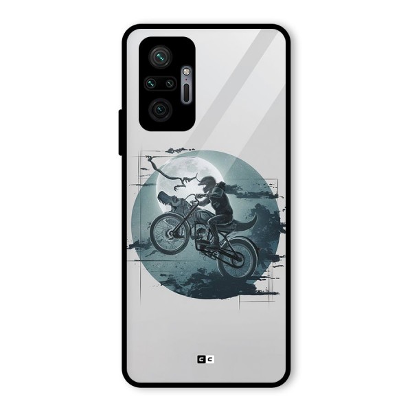 Dino Rider Glass Back Case for Redmi Note 10 Pro Max