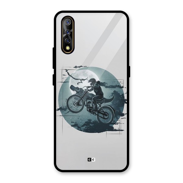 Dino Rider Glass Back Case for Vivo S1