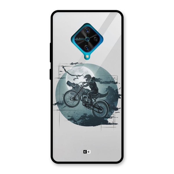 Dino Rider Glass Back Case for Vivo S1 Pro