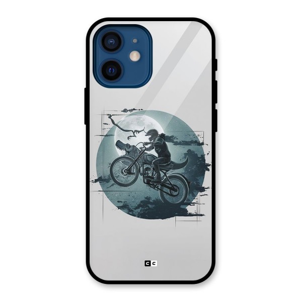 Dino Rider Glass Back Case for iPhone 12 Mini