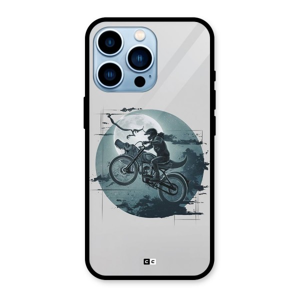 Dino Rider Glass Back Case for iPhone 13 Pro