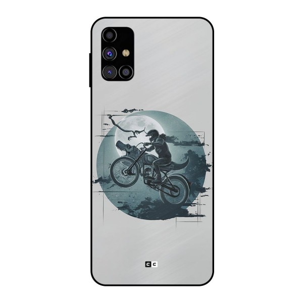 Dino Rider Metal Back Case for Galaxy M31s