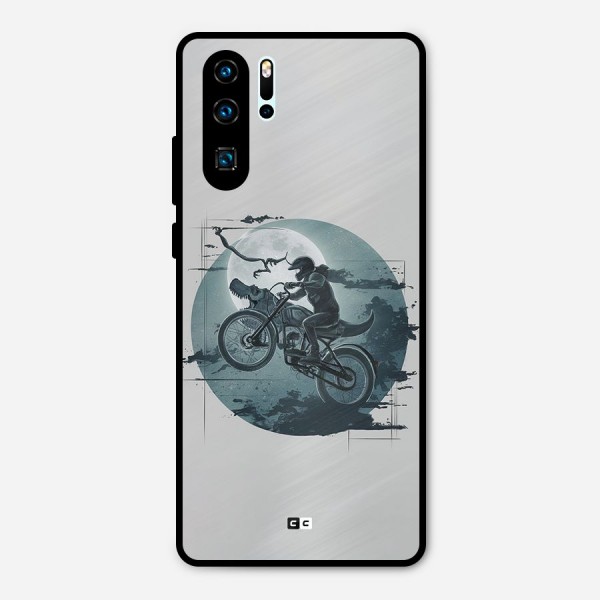 Dino Rider Metal Back Case for Huawei P30 Pro