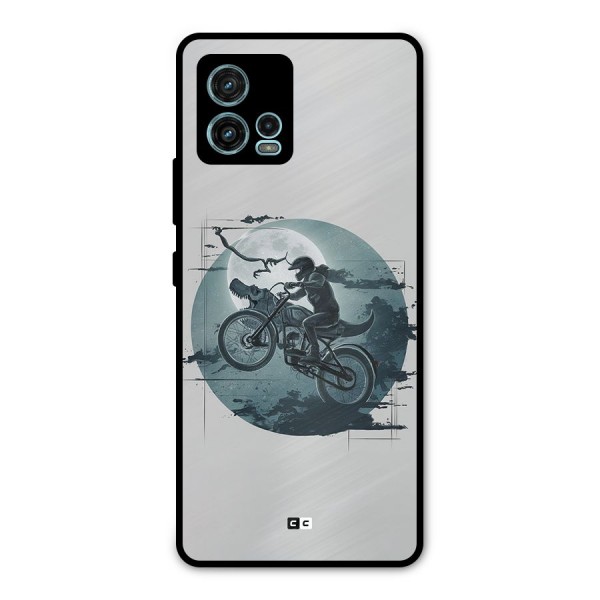 Dino Rider Metal Back Case for Moto G72