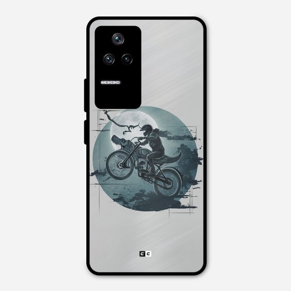 Dino Rider Metal Back Case for Poco F4 5G