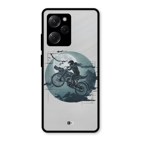 Dino Rider Metal Back Case for Poco X5 Pro