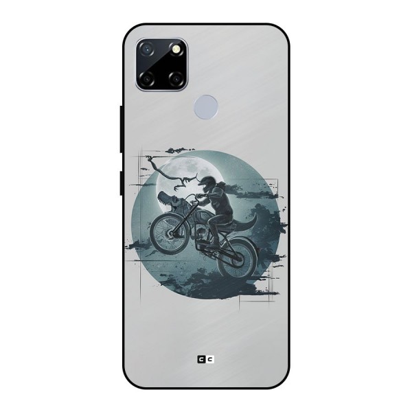 Dino Rider Metal Back Case for Realme Narzo 30A