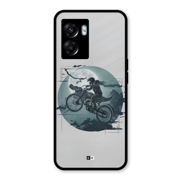 Dino Rider Metal Back Case for Realme Narzo 50 5G