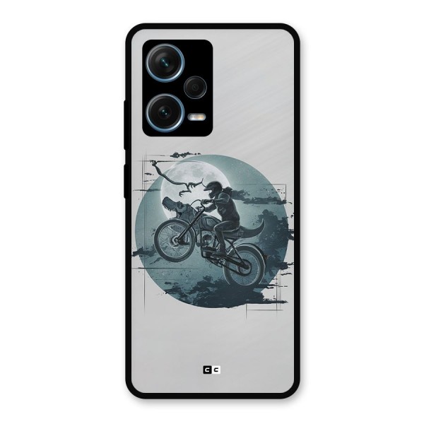 Dino Rider Metal Back Case for Redmi Note 12 Pro Plus 5G