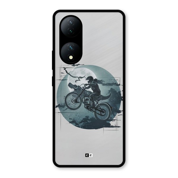 Dino Rider Metal Back Case for Vivo T2