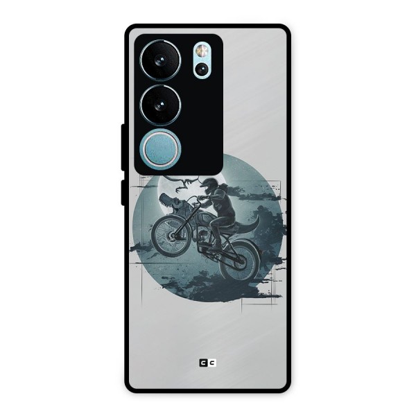 Dino Rider Metal Back Case for Vivo V29