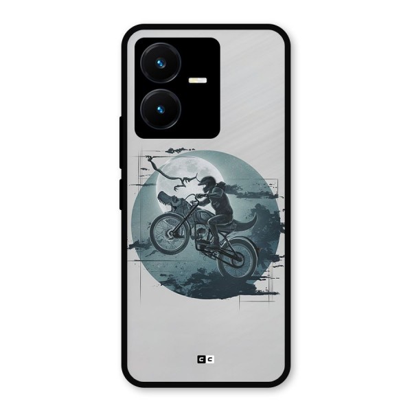 Dino Rider Metal Back Case for Vivo Y22