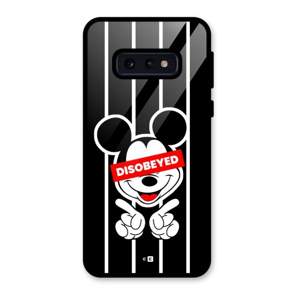 Disobeyed Micky Glass Back Case for Galaxy S10e