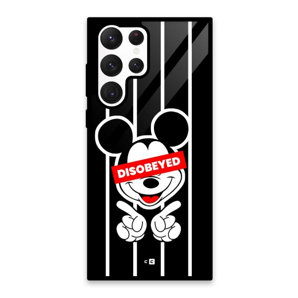 Disobeyed Micky Glass Back Case for Galaxy S22 Ultra 5G
