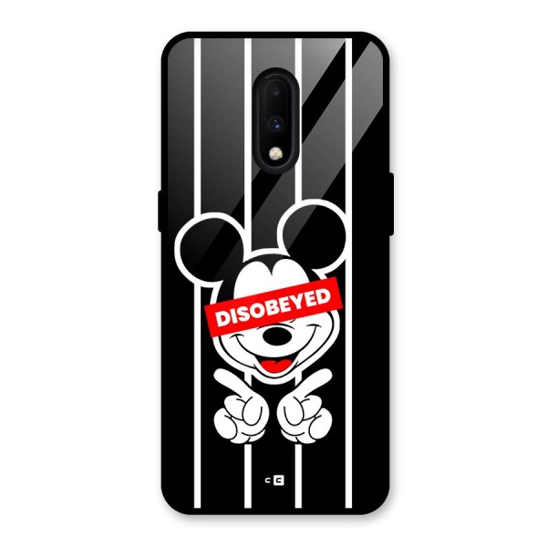 Disobeyed Micky Glass Back Case for OnePlus 7