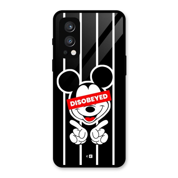 Disobeyed Micky Glass Back Case for OnePlus Nord 2 5G