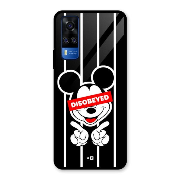 Disobeyed Micky Glass Back Case for Vivo Y31