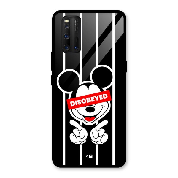Disobeyed Micky Glass Back Case for Vivo iQOO 3