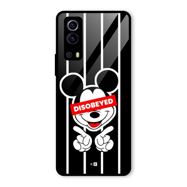 Disobeyed Micky Glass Back Case for Vivo iQOO Z3