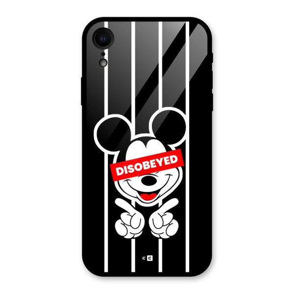Disobeyed Micky Glass Back Case for iPhone XR