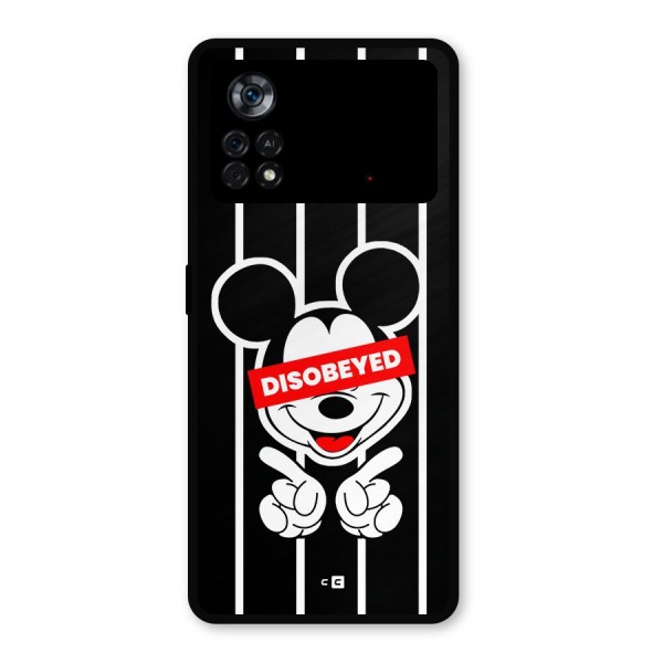 Disobeyed Micky Metal Back Case for Poco X4 Pro 5G