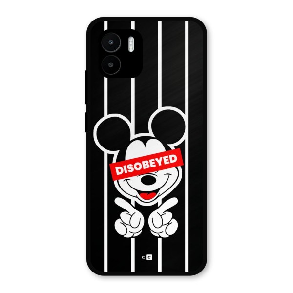 Disobeyed Micky Metal Back Case for Redmi A1