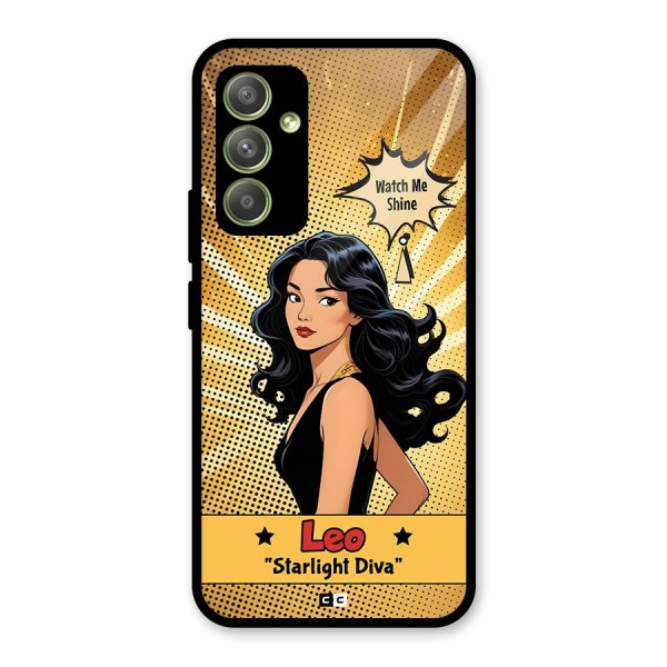 Diva Leo Glass Back Case for Galaxy A54