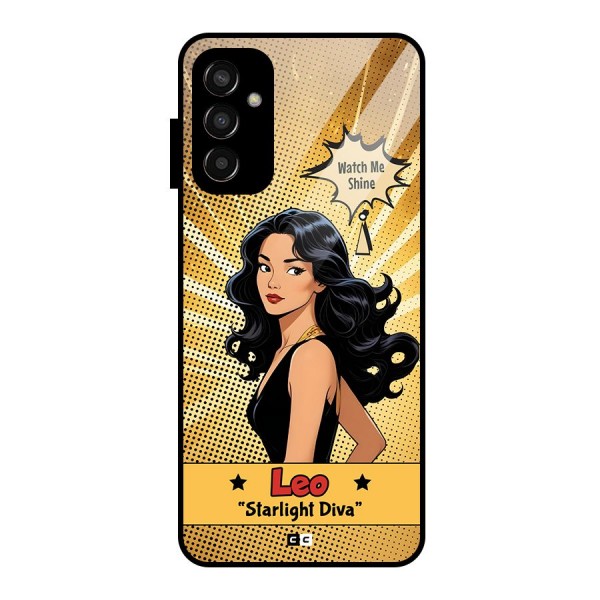 Diva Leo Glass Back Case for Galaxy F13