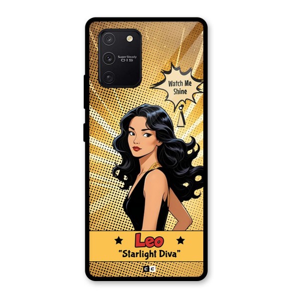 Diva Leo Glass Back Case for Galaxy S10 Lite