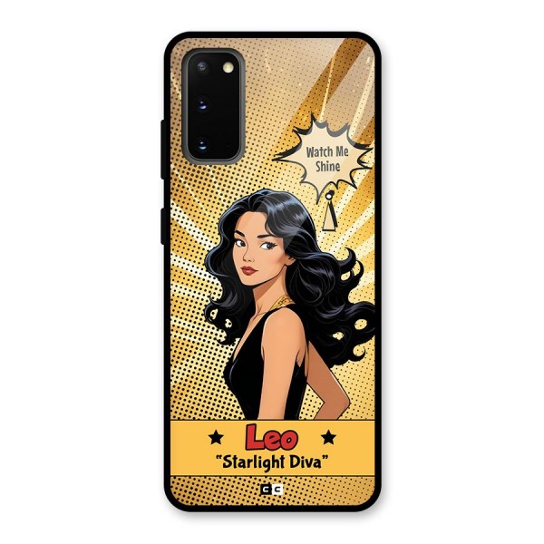 Diva Leo Glass Back Case for Galaxy S20