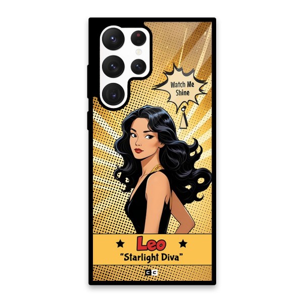 Diva Leo Glass Back Case for Galaxy S22 Ultra 5G
