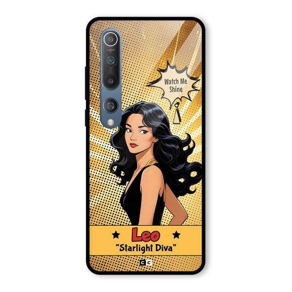 Diva Leo Glass Back Case for Mi 10