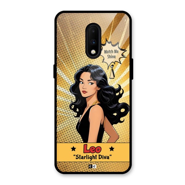 Diva Leo Glass Back Case for OnePlus 7
