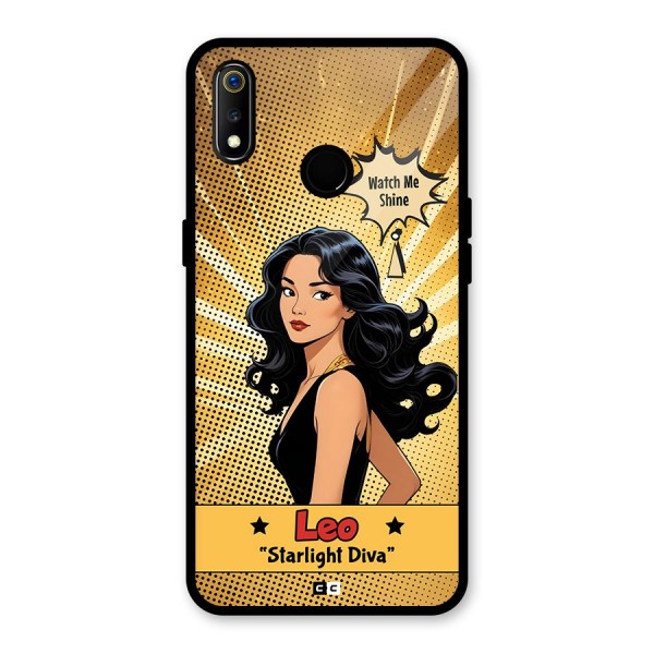 Diva Leo Glass Back Case for Realme 3