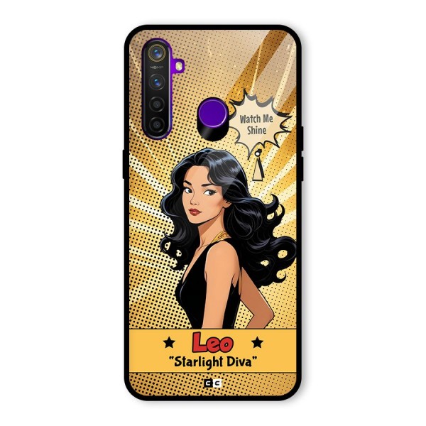 Diva Leo Glass Back Case for Realme 5 Pro