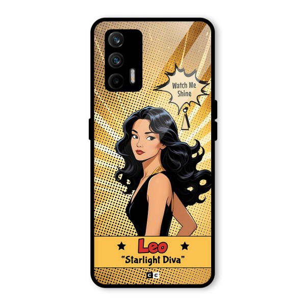 Diva Leo Glass Back Case for Realme X7 Max