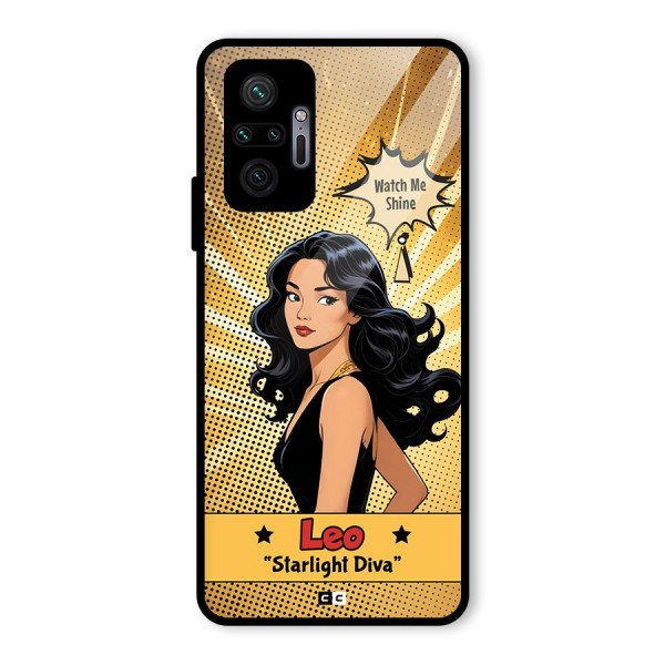 Diva Leo Glass Back Case for Redmi Note 10 Pro Max