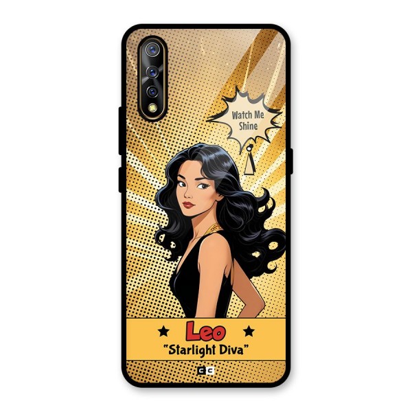 Diva Leo Glass Back Case for Vivo S1