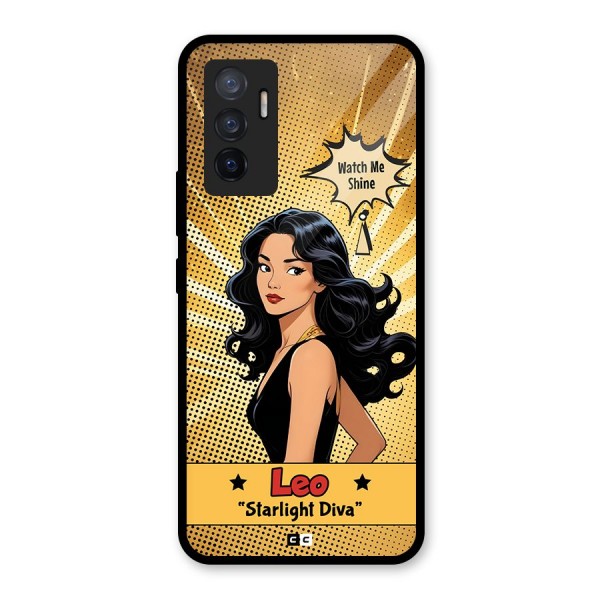 Diva Leo Glass Back Case for Vivo V23e